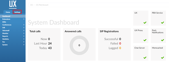 System Dashboard